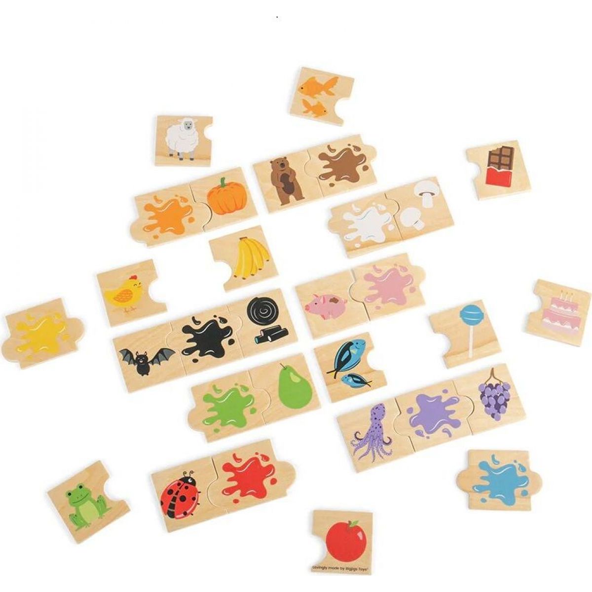Bigjigs Toys Didaktické puzzle Barvy
