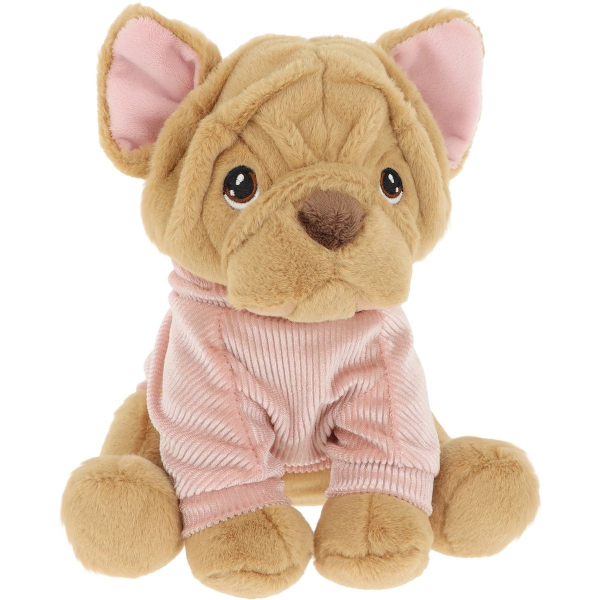 KEEL TOYS Keeleco Štěně v mikině 18 cm hnědý