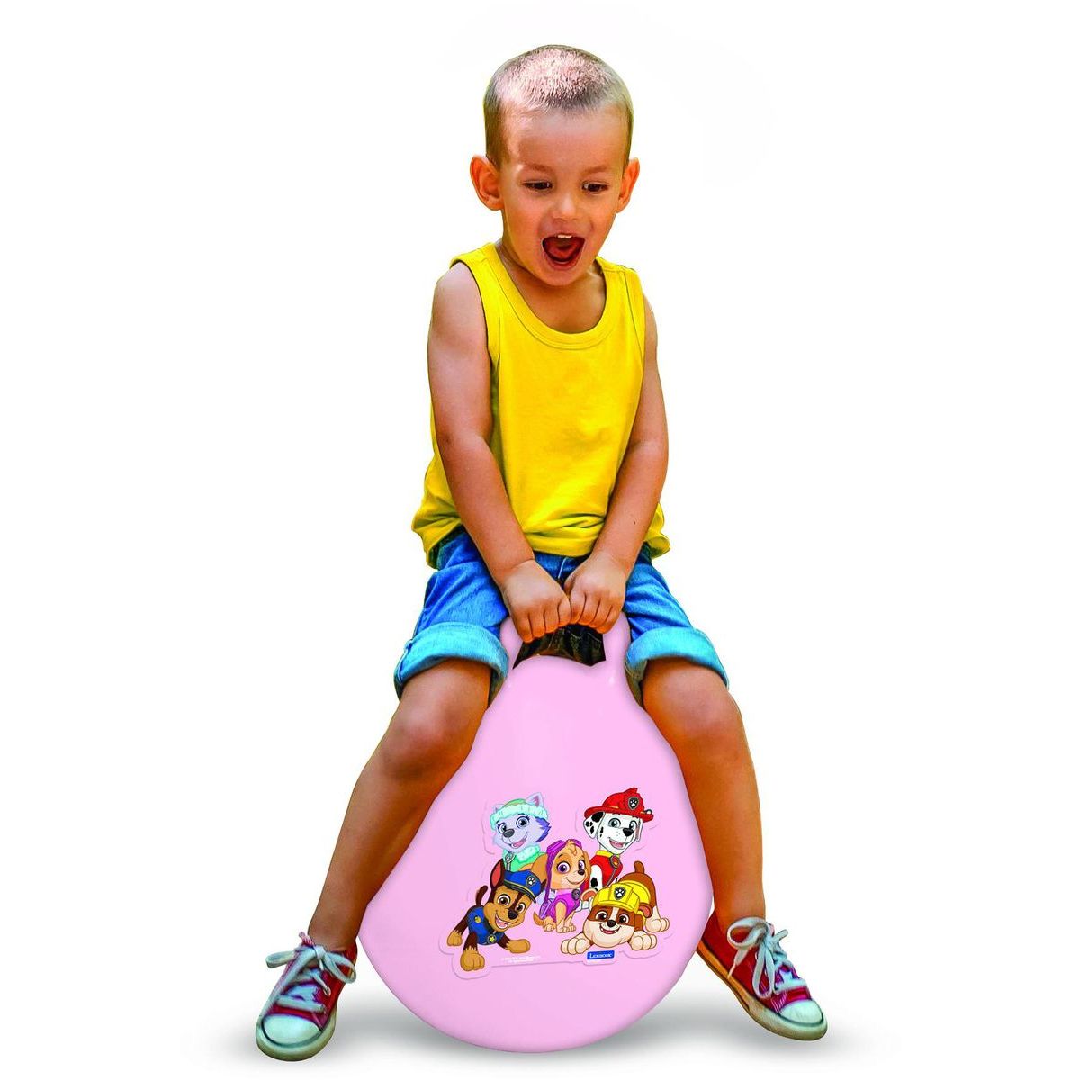 Lexibook Nafukovací skákací míč 45 cm růžový Tlapková Patrola