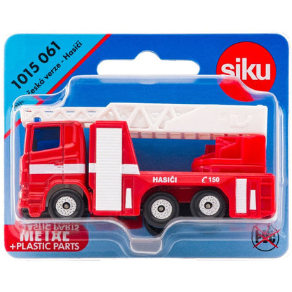 Siku 10431015061 česká verze Hasičské auto s výsuvným žebříkem