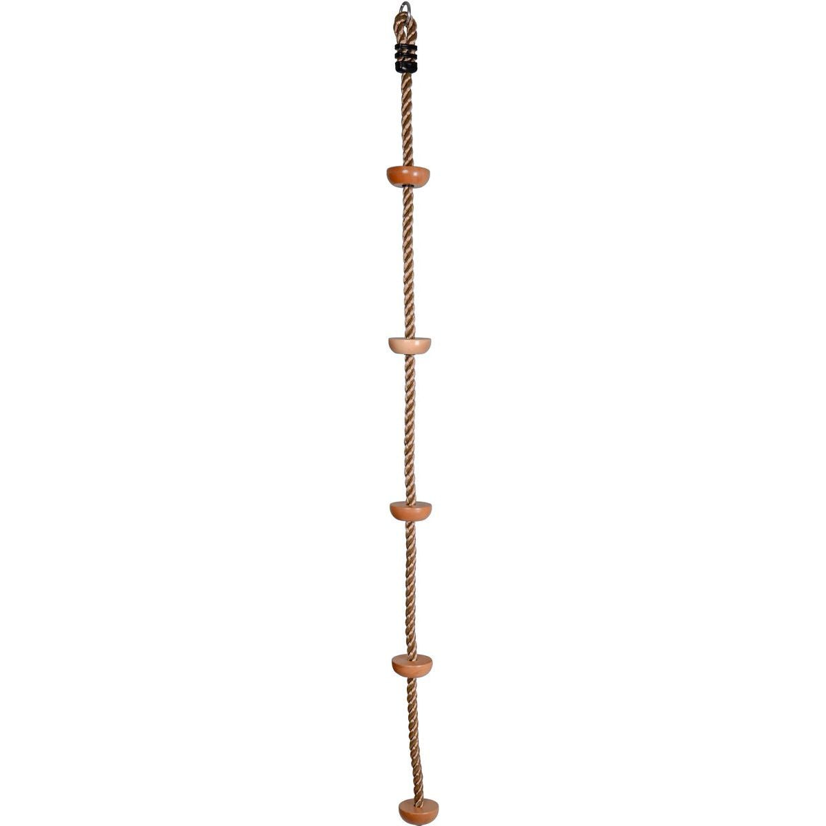 Alltoys Lano na šplhání s dřevěnými stupátky 200 cm