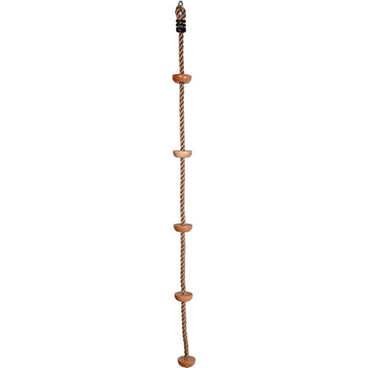 Alltoys Lano na šplhání s dřevěnými stupátky 200 cm