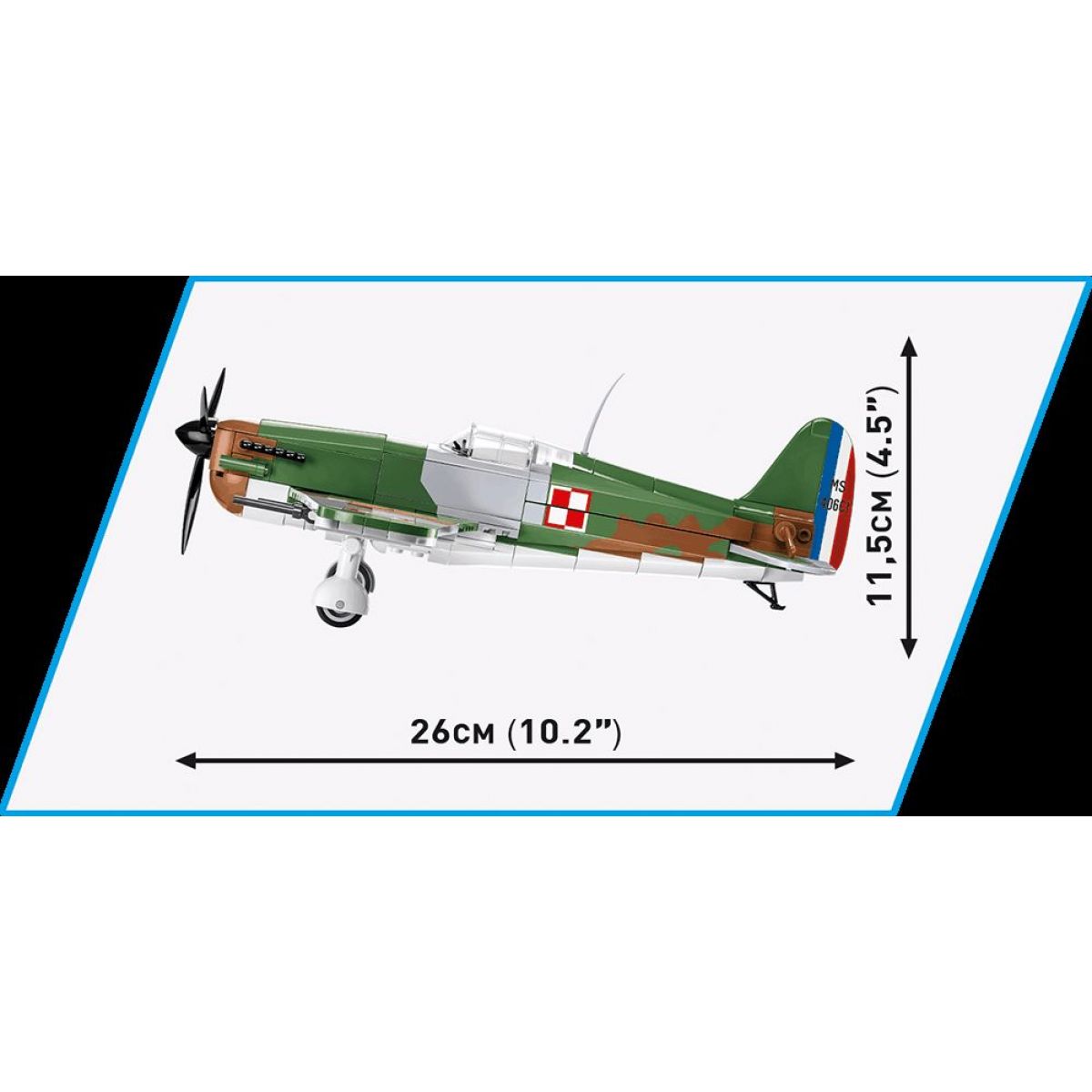 Cobi 5724 II. světová válka Morane-Saulnier MS.406 317 dílků
