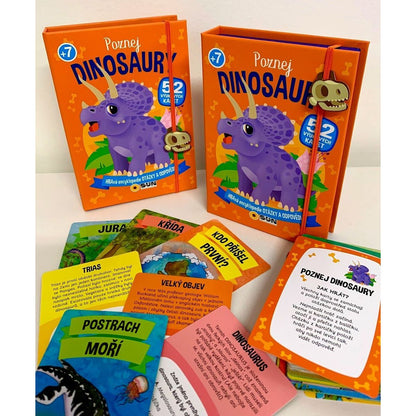 SUN Poznej Dinosaury - otázky a odpovědi 52 výukových karet