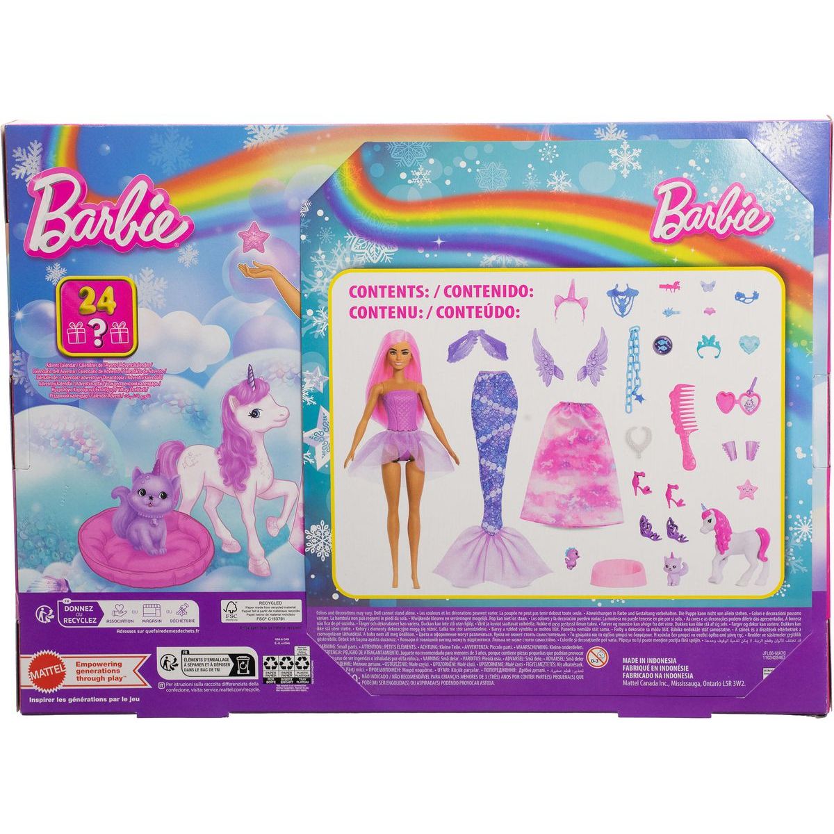 Barbie Pohádkový adventní kalendář JFL66
