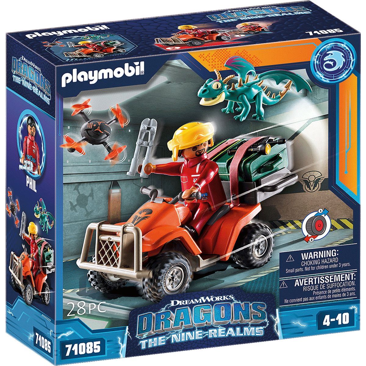 PLAYMOBIL® 71085 Dragons Devět říší Icaris Quad a Phil