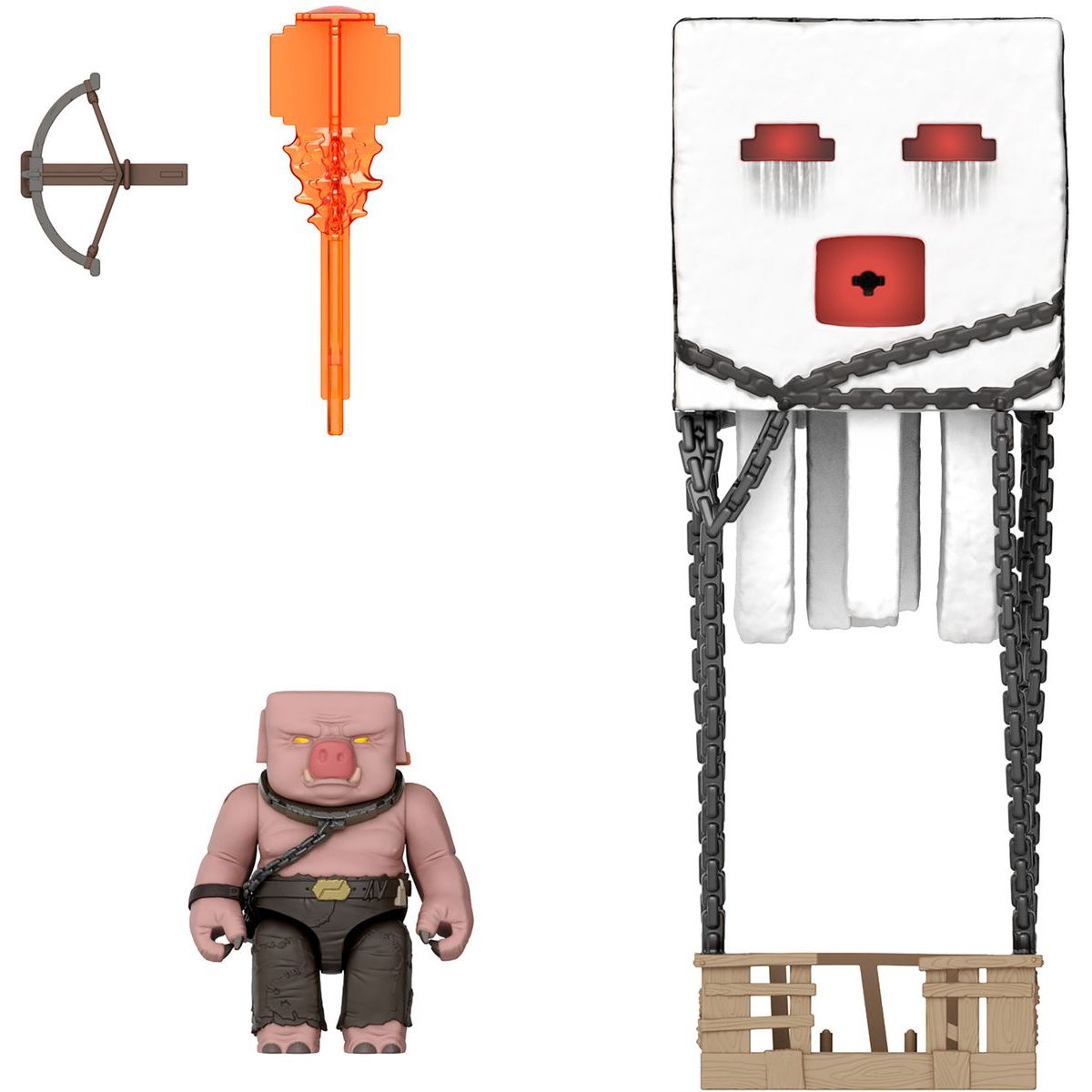 Mattel Minecraft velká figurka Ghast s ohnivou koulí