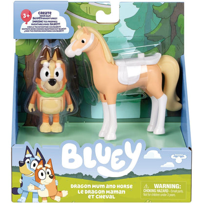 TM Toys Bluey Chilli a kůň Dragon Sada 2 figurek