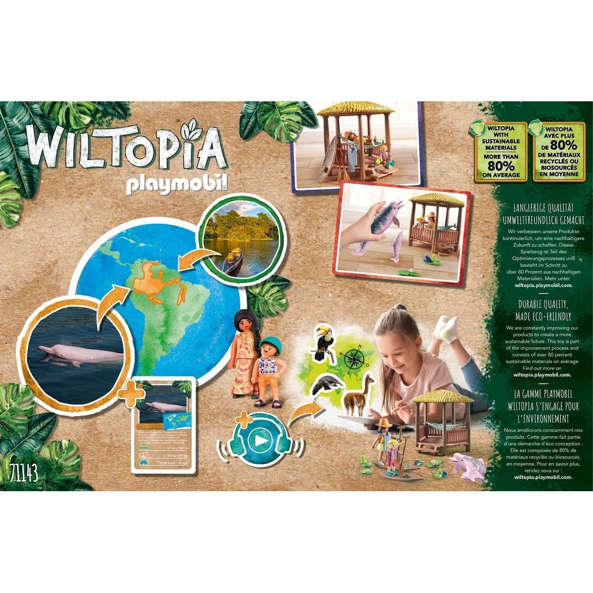 PLAYMOBIL® 71143 Wiltopia Výprava za říčními delfíny