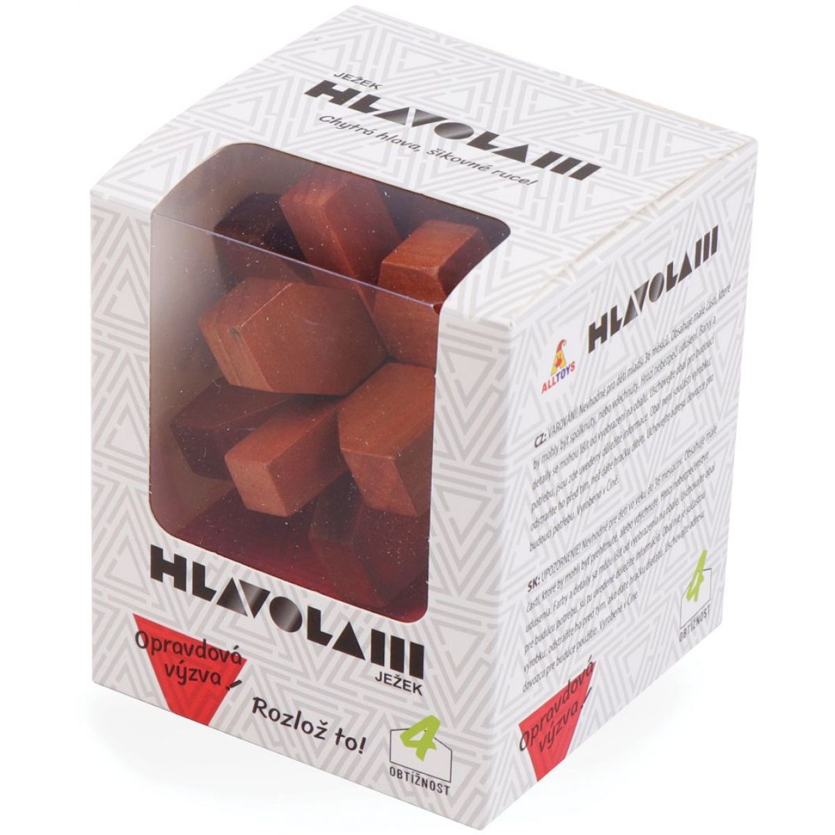 Alltoys Dřevěný hlavolam Ježek