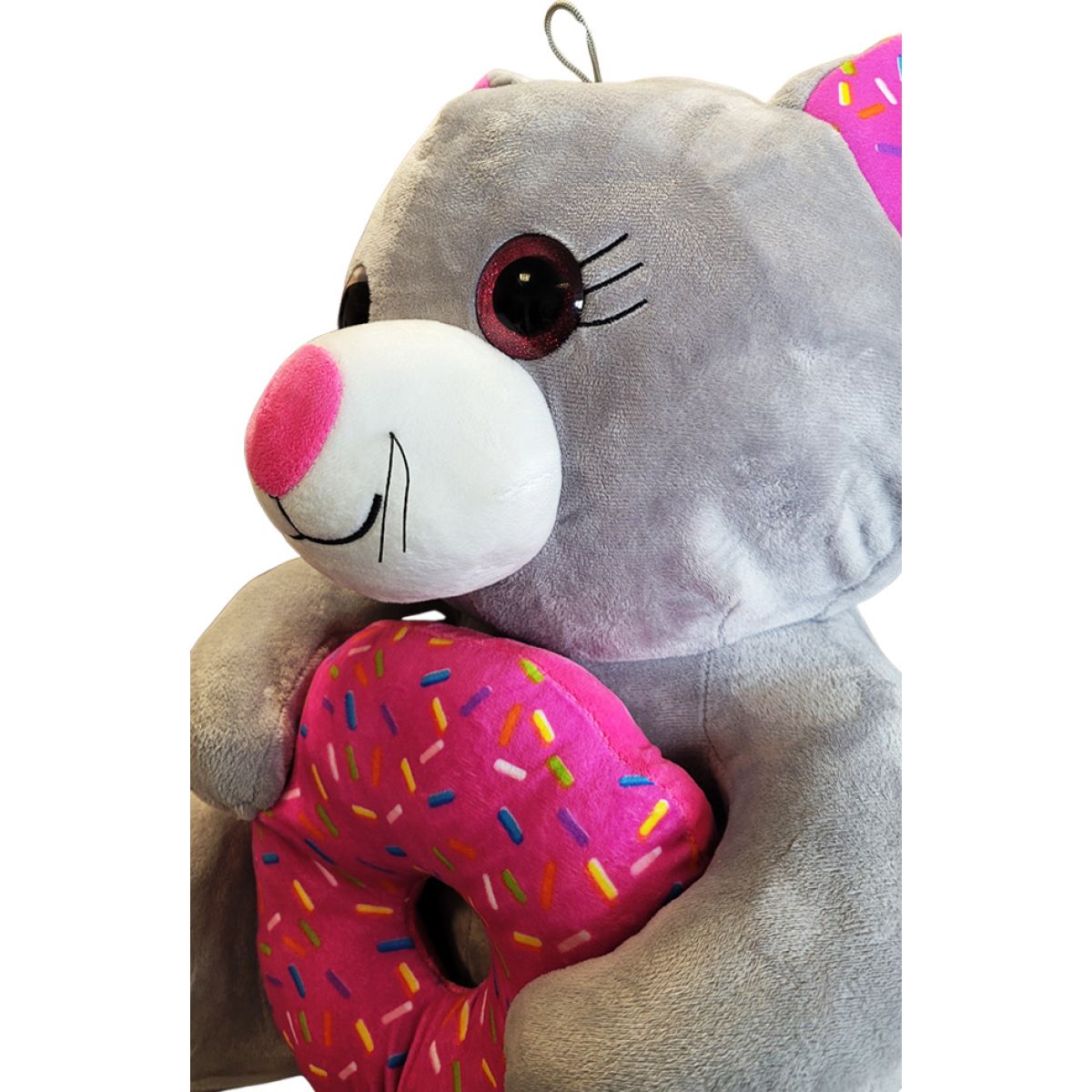Sparkys Myš s donutem šedá 25 cm