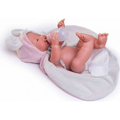 Antonio Juan 50392 Mia mrkací a čůrající realistická panenka miminko s celovinylovým tělem 42 cm