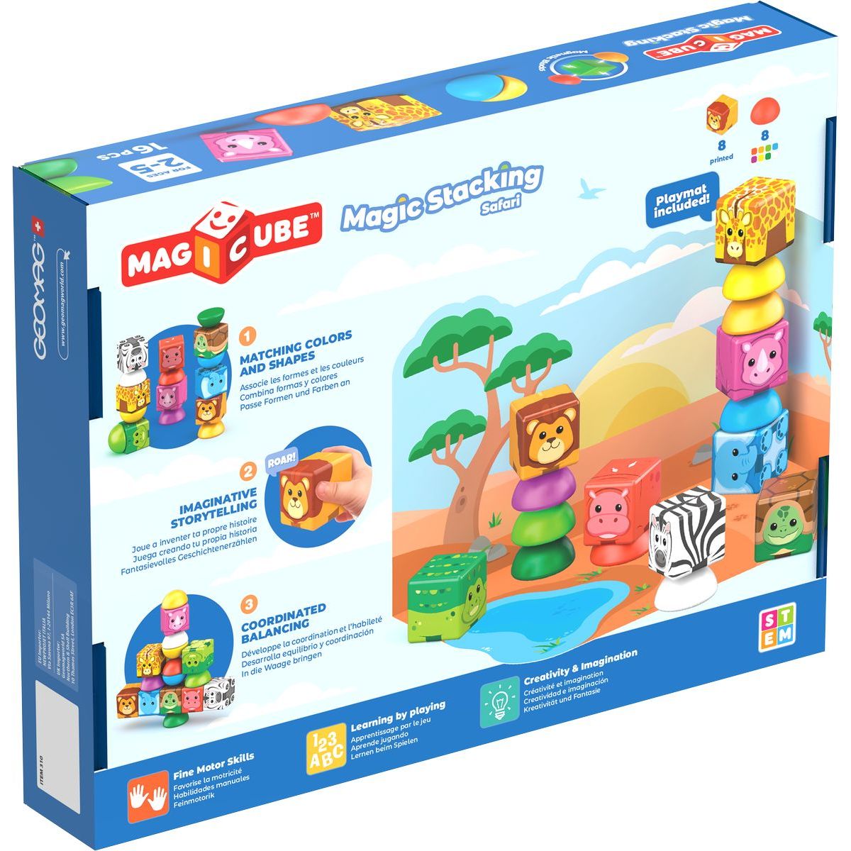 Geomag Magicube Safari 16 dílků