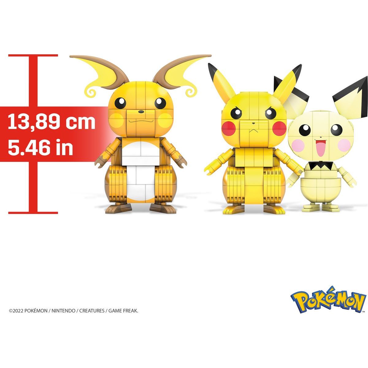 Mega Construx Postav a vystav si Pikachu a jeho vývojové Trio