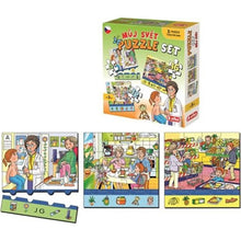 Efko Puzzle soubor 3 v 1 Můj svět 32 dílků