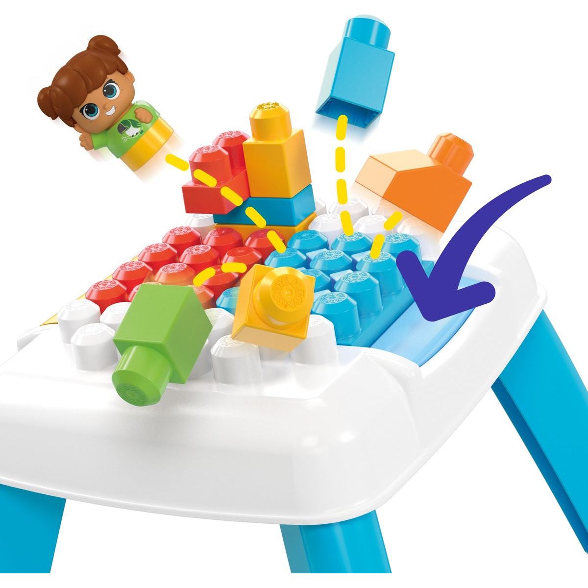 Mega Bloks stoleček postav a rozházej kostky