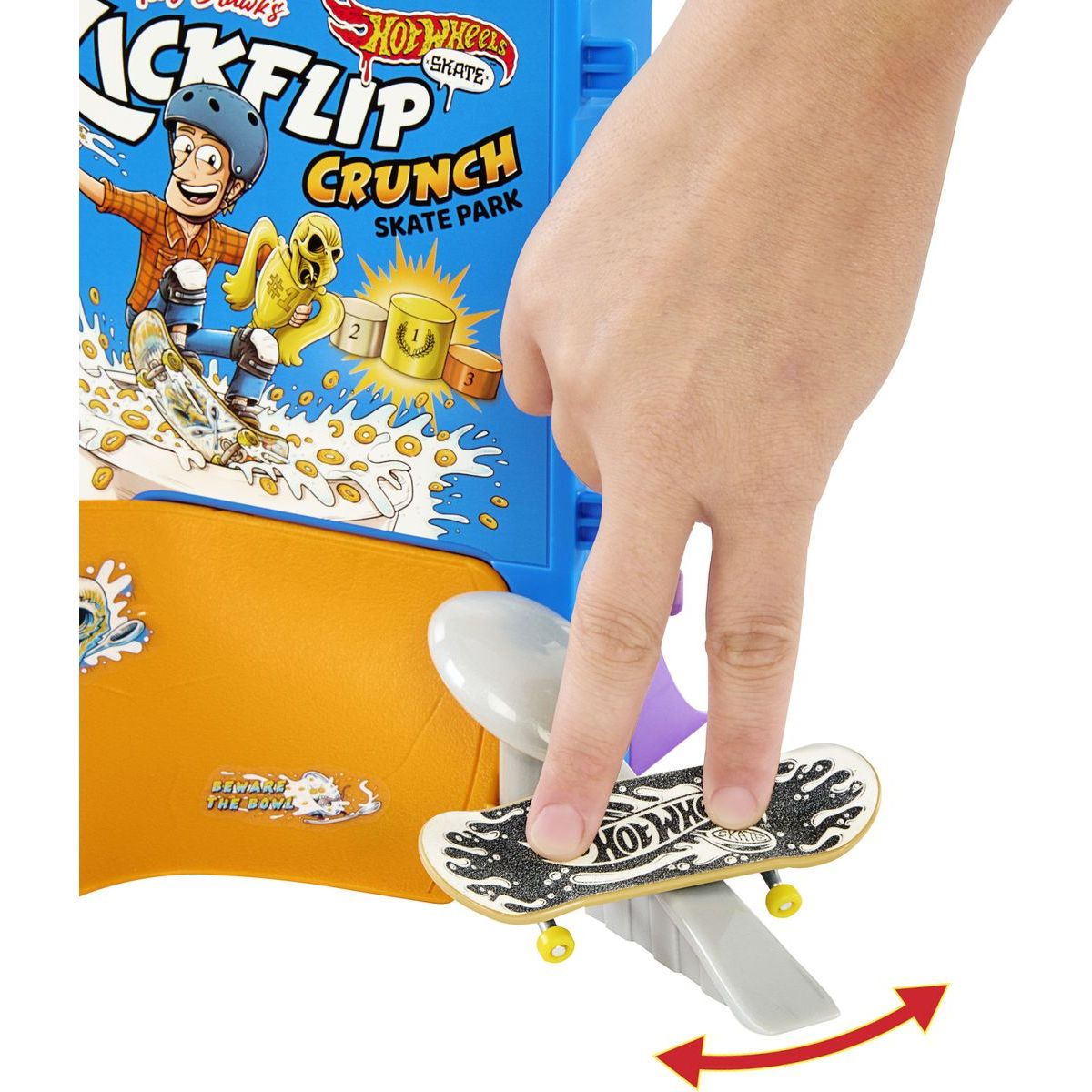 Mattel Hot Wheels Skates cereáliový Fingerboard skatepark