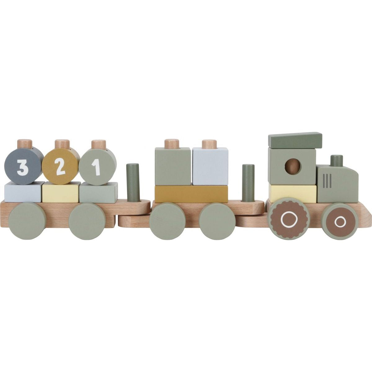 Little Dutch Vláček dřevěný traktor Farma