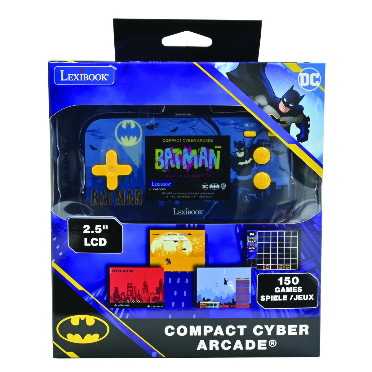 Lexibook Herní konzole 2,5'' Batman 150 her