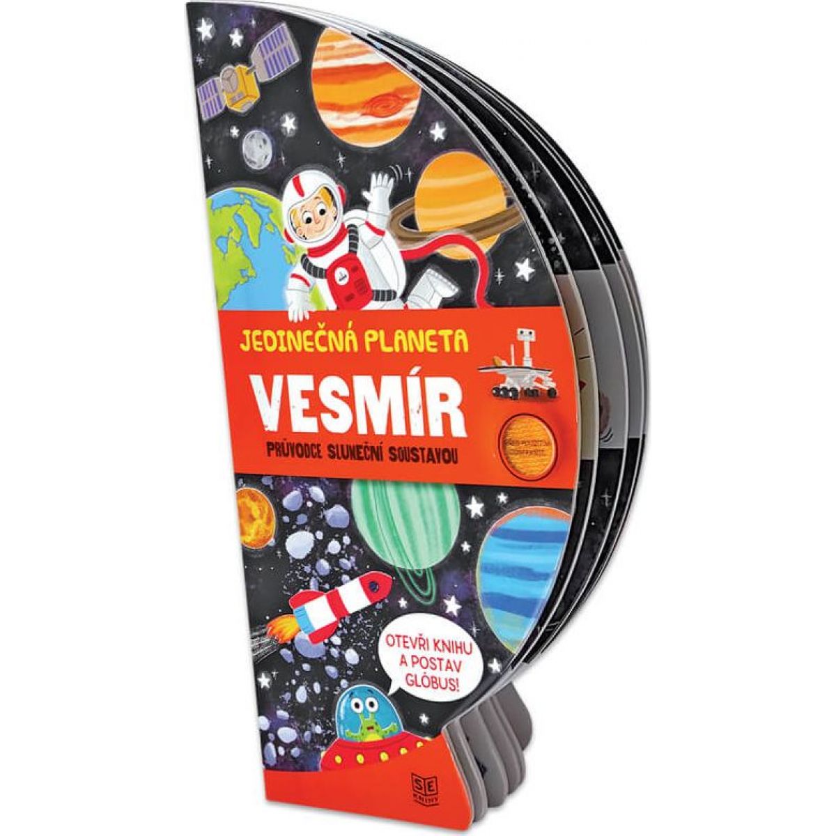 Knížka rozkládací globus Vesmír