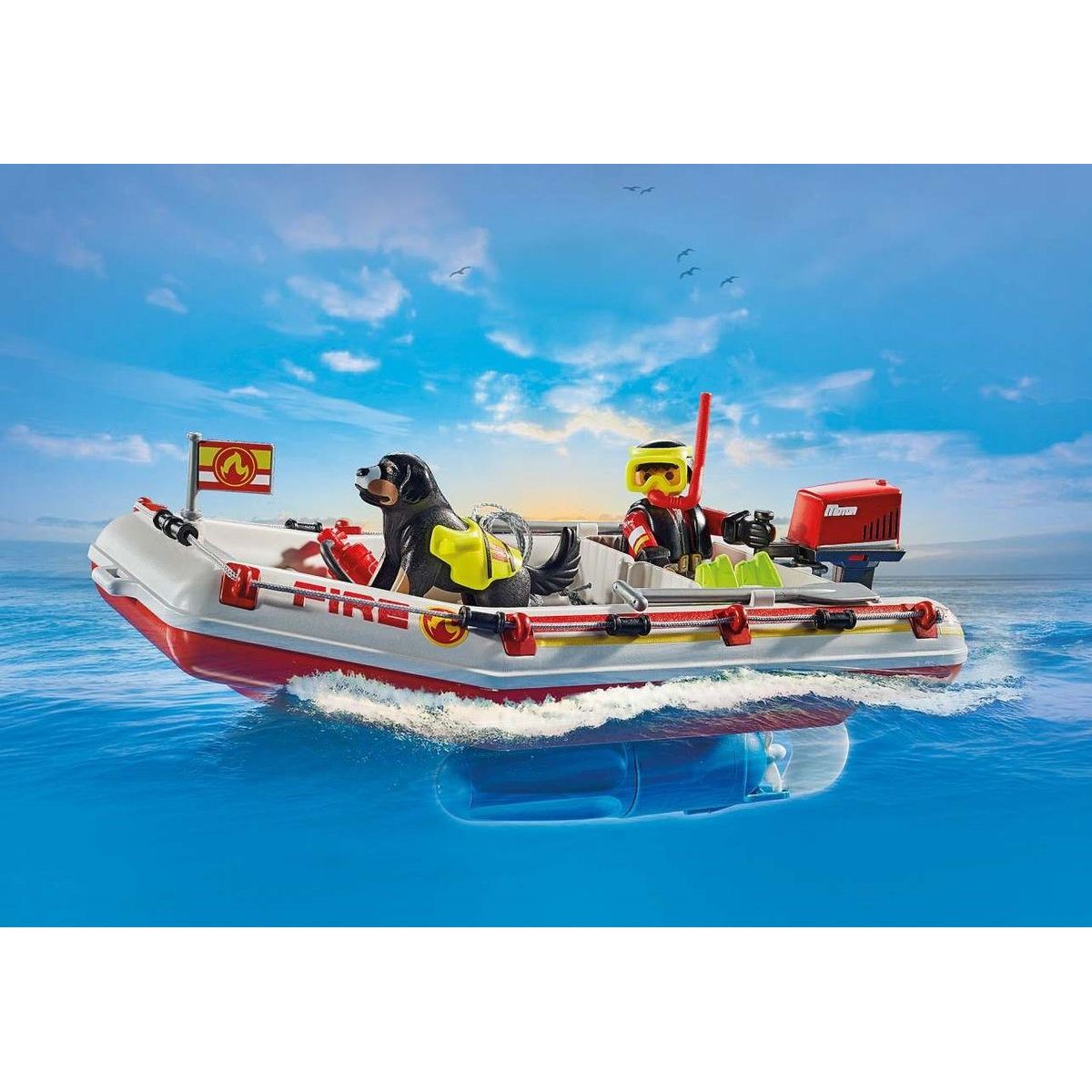 PLAYMOBIL® 71464 Hasičský člun s vodním skútrem