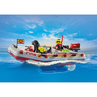 PLAYMOBIL® 71464 Hasičský člun s vodním skútrem