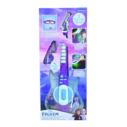 Lexibook Elektronická svítící kytara Frozen + brýle s mikrofonem