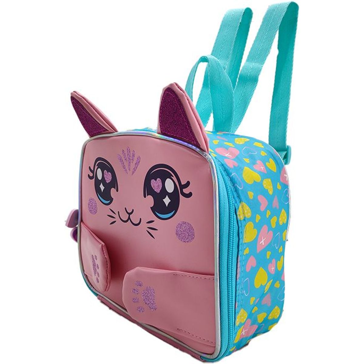 Batoh 3D Růžová Kočka 24 cm