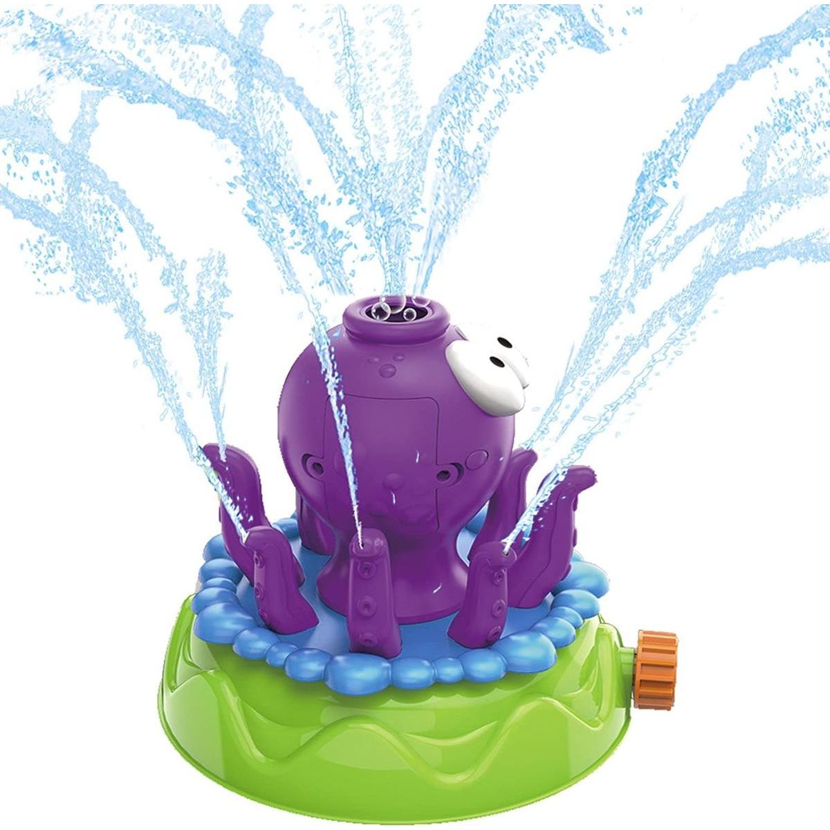 Alltoys Stříkací chobotnice na zahradu s bublifukem 150 ml zelený podstavec