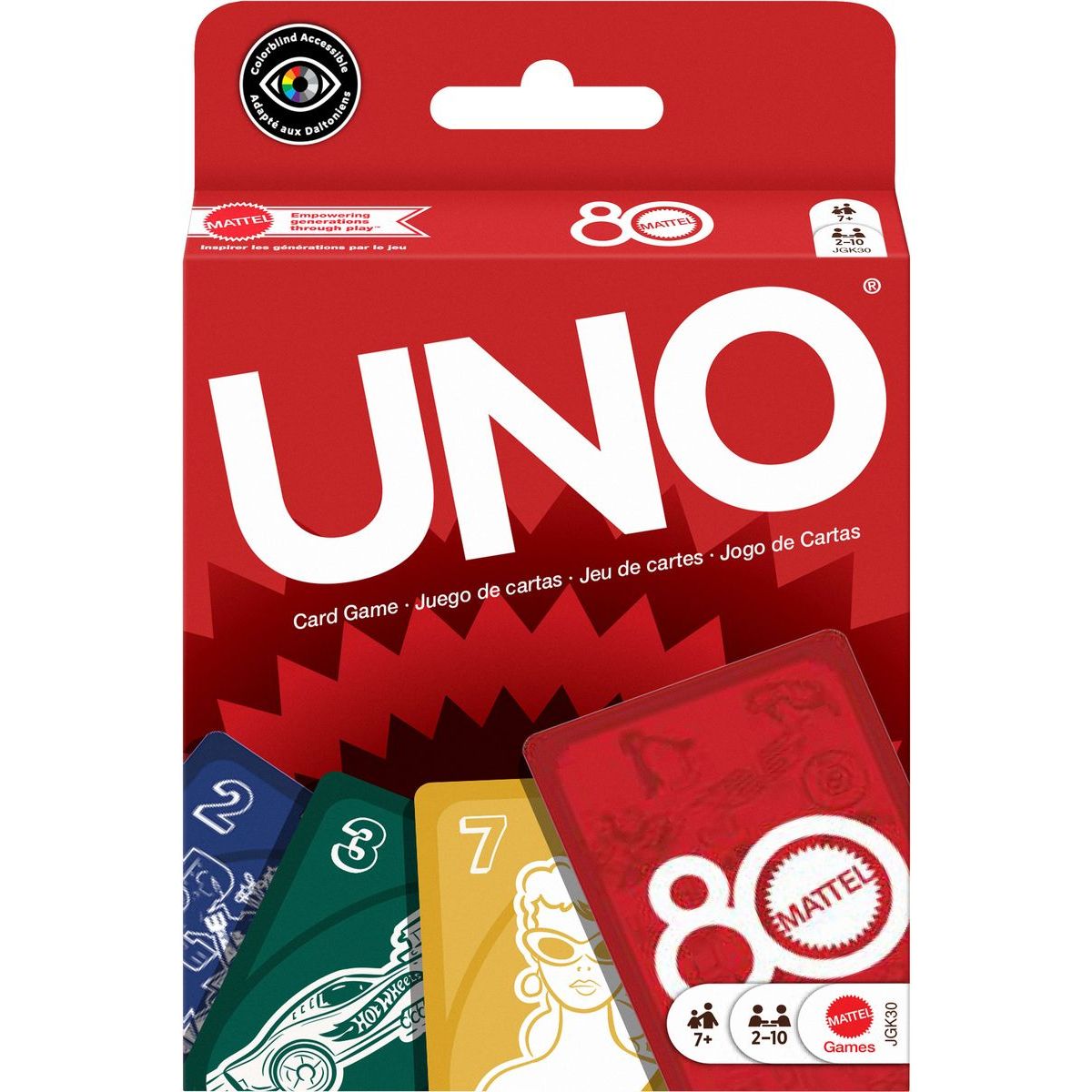 Uno 80. výročí Mattel