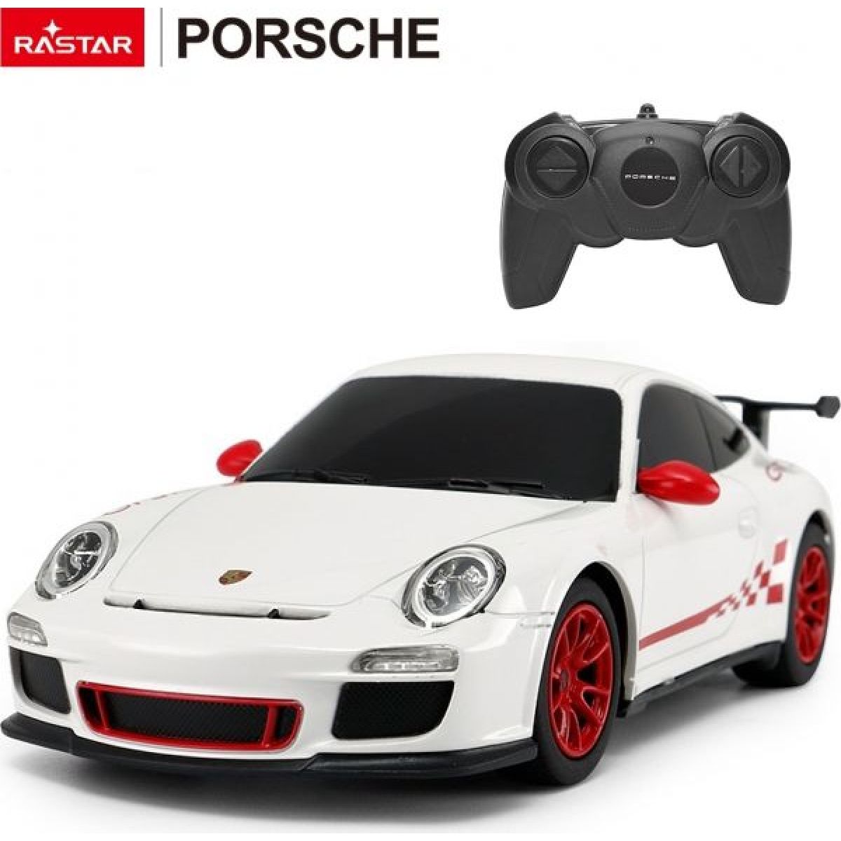 Rastar RC auto 1:24 Porsche GT3 RS bílé - Poškozený obal
