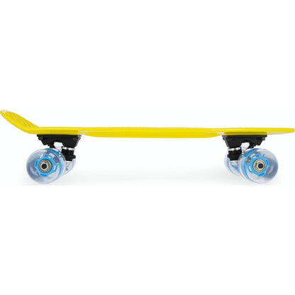 Fish Pennyboard se svíticími LED kolečky, žlutý