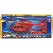 Halsall Teamsterz helikoptéra a autíčko hasiči
