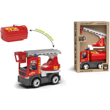 ECO MultiGO Fire 2+1 - Igráček hasič, auto, žebřík, cisterna