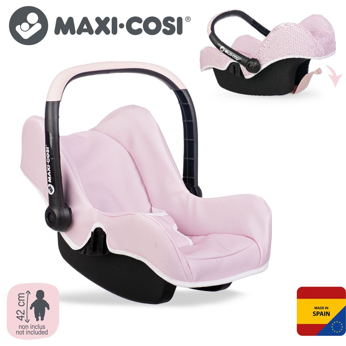 Smoby Autosedačka Maxi-Cosi pro panenky světle růžová