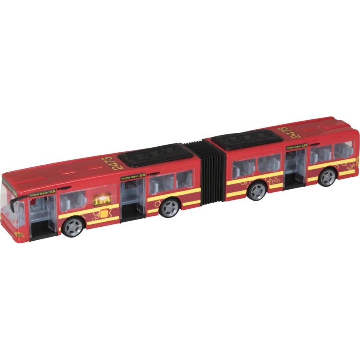 Halsall Teamsterz autobus se světlem a zvukem červený