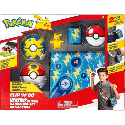 Jazwares Pokemon sada Clip and Go Bandolier W2 Repeat Ball & Pikachu