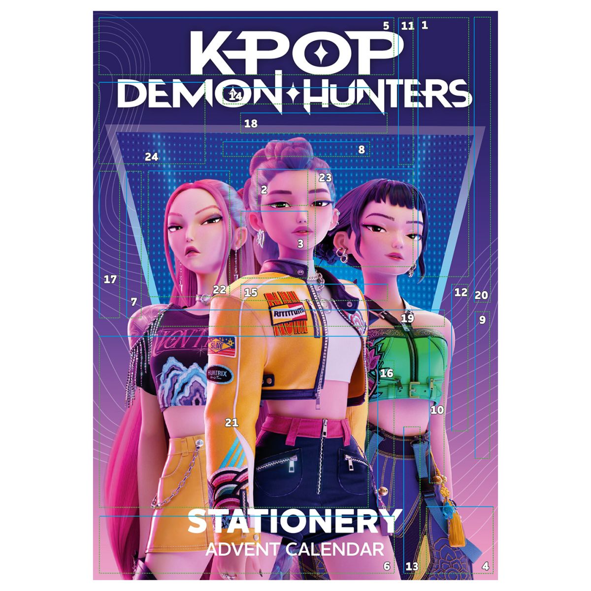 Pyramid International K-pop Demon Hunters Adventní kalendář V2 papírenský