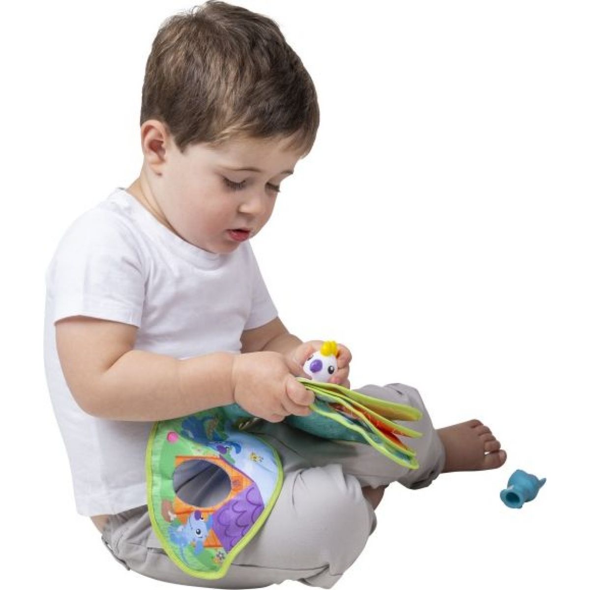 Playgro Veselá knížka se zvířecími maňásky
