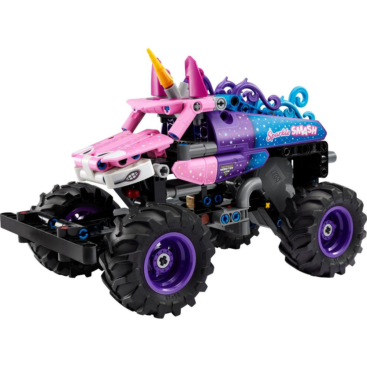 LEGO® 42220 Monster Jam™ Sparkle Smash™ s natahovacím motorem