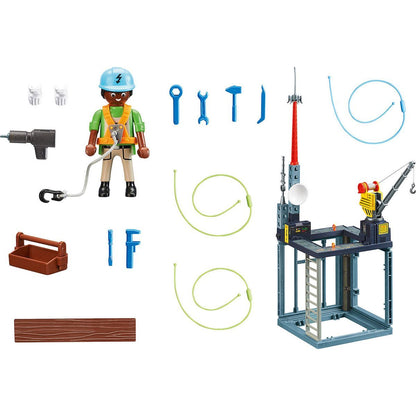 PLAYMOBIL® 70816 Starter Pack Stavba s lanovým navijákem