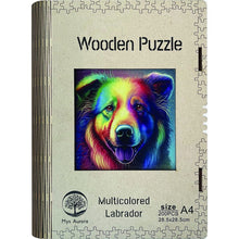 Epee Wooden puzzle Multicolored Labrador A4