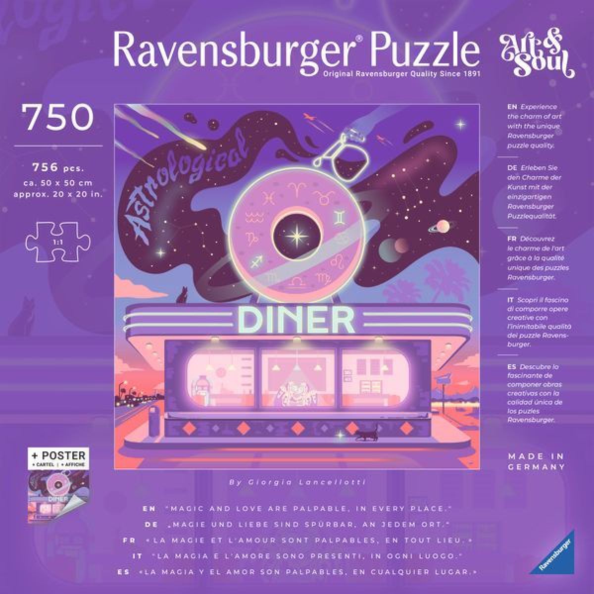 Ravensburger 120010005 Art & Soul: Astrologická jídelna 750 dílků
