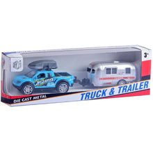 Alltoys Auto s přívěsem modré