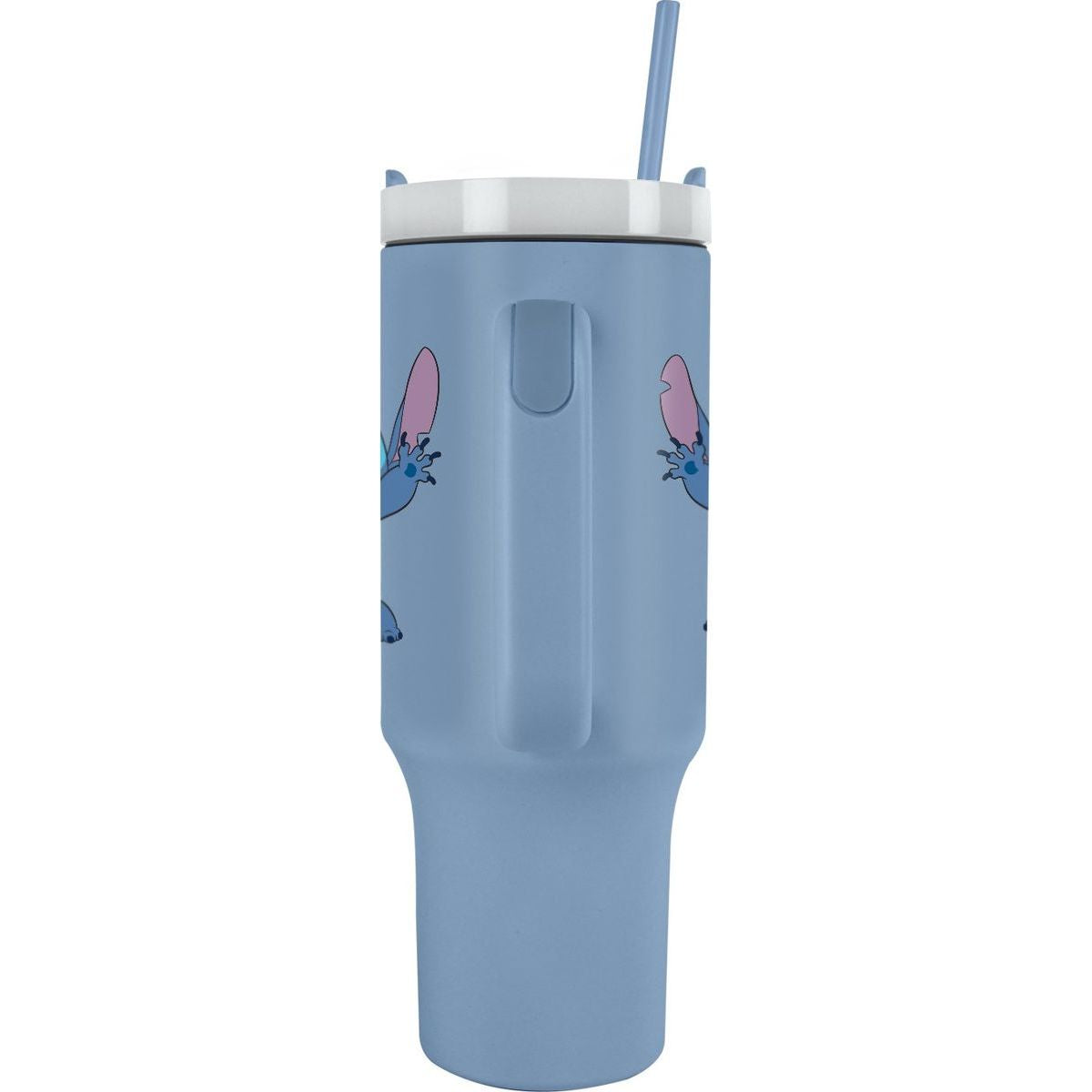 Lilo a Stitch cestovný hrnek s brčkem modrý