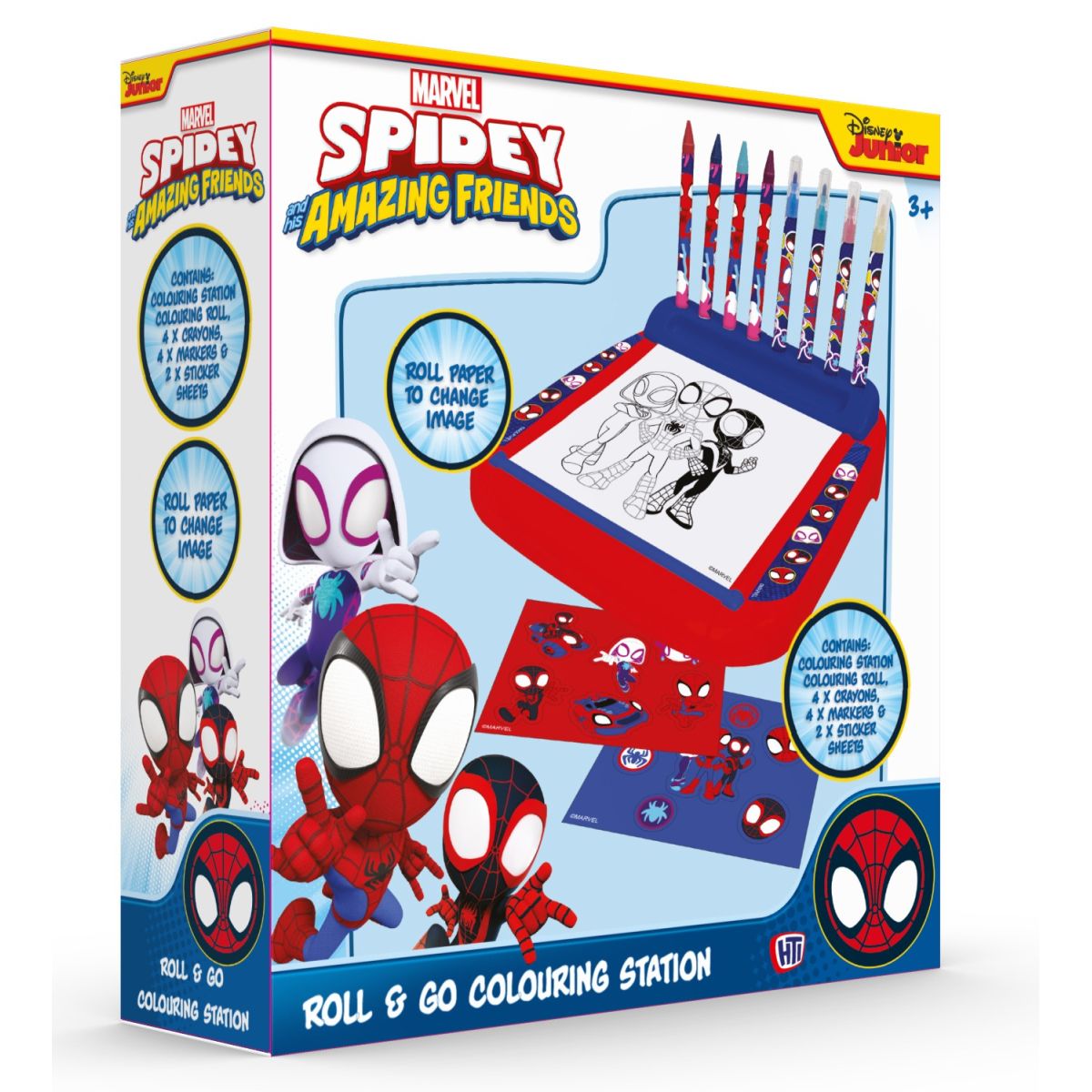 Spidey stojan s omalovánkami a barvami