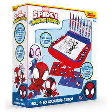 Spidey stojan s omalovánkami a barvami