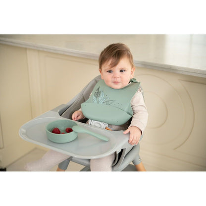 KikkaBoo Miska Platinum Silicone Sage