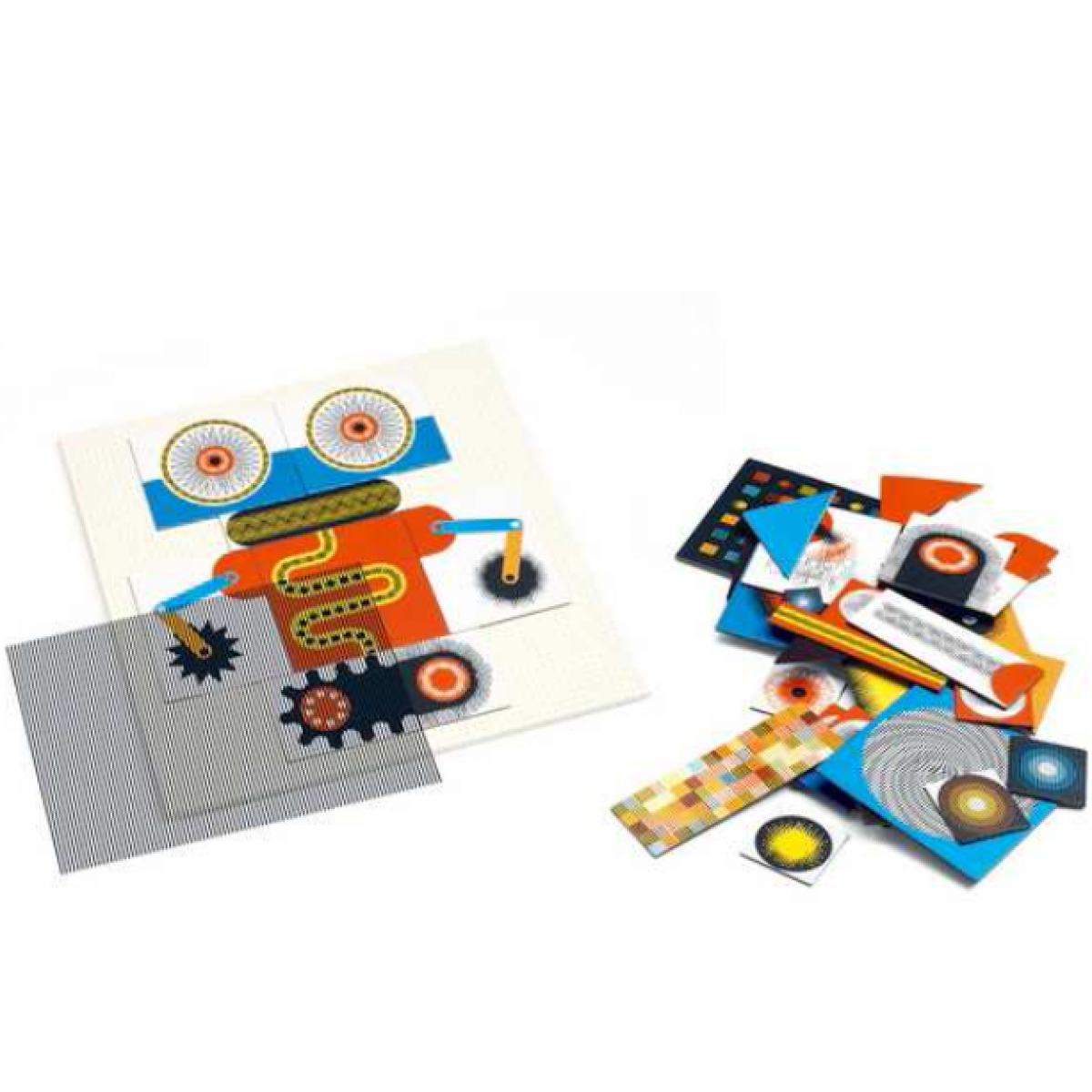 Djeco Puzzle kinoptik Roboti 60 dílků