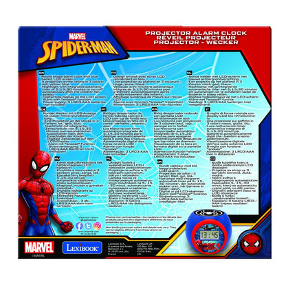 Lexibook Budík Spiderman se stropním projektorem